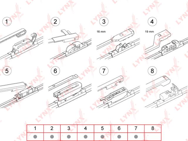 Щетка стеклоочистителя (дворник) LYNXauto. Артикул XF650