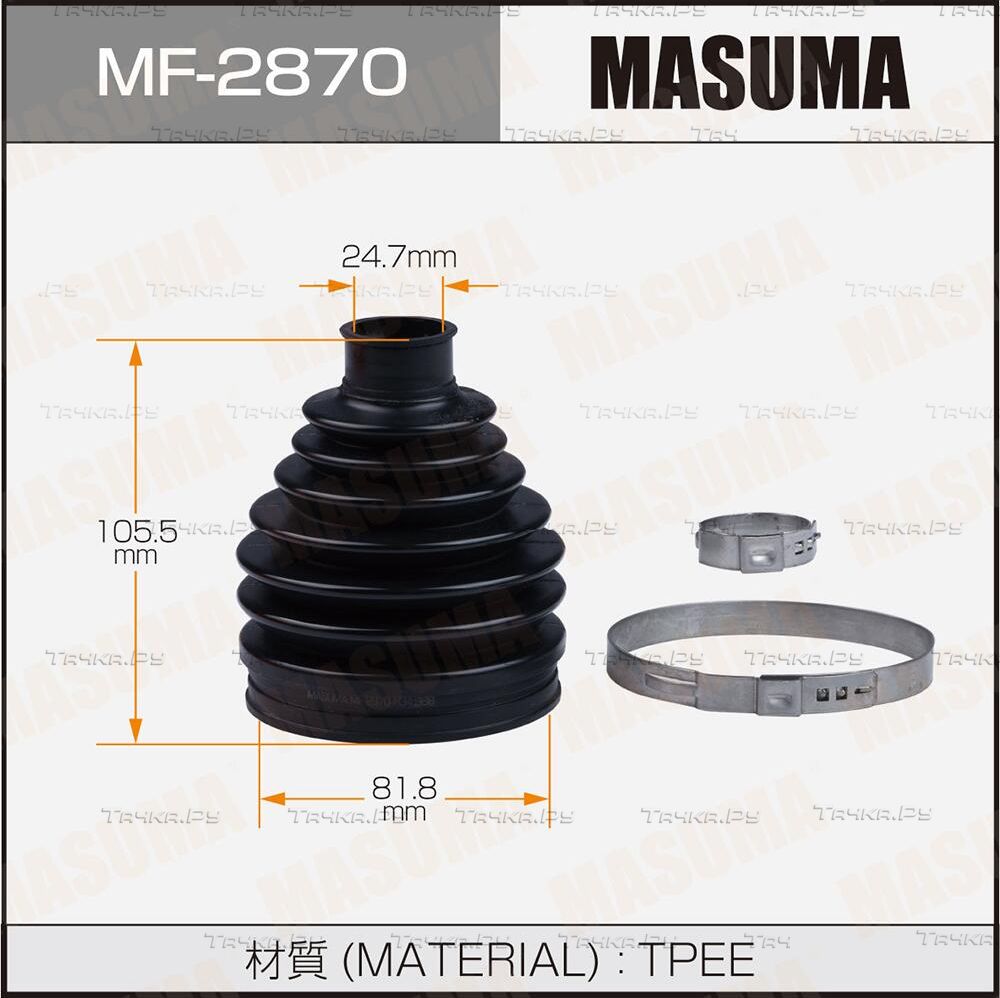 Пыльник ШРУСа наружный Masuma передний для Subaru Legacy III 1998-2003. Артикул MF-2870