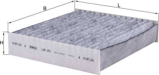 Салонный фильтр Mahle-Knecht. Артикул LAK 251