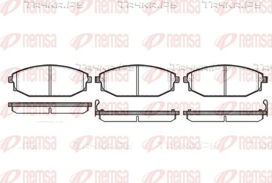Тормозные колодки Remsa передние для Hyundai Galloper I 1991-1998. Артикул 0734.02