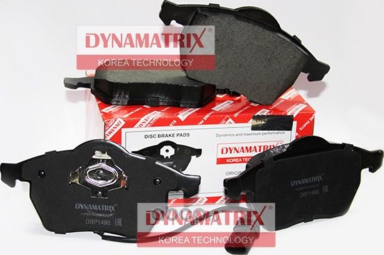 Колодки тормозные дисковые (Dynamatrix-Korea). Артикул DBP1496
