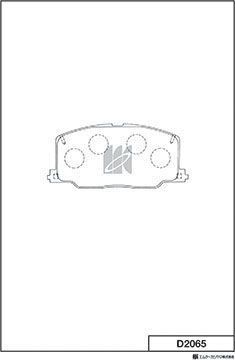 Тормозные колодки MK Kashiyama передние для Bertone Freeclimber I 1989-1993. Артикул D2065