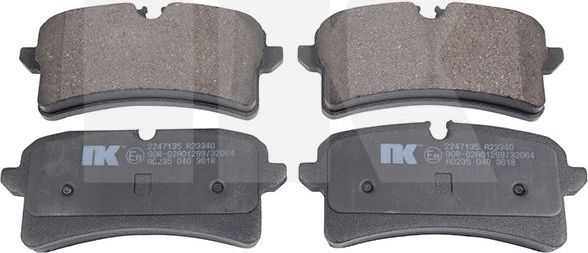 Тормозные колодки NK. Артикул 2247135