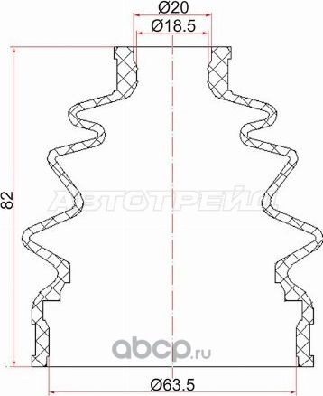 Пыльник шруса наружный HONDA FIT 01-07, Airwave 05 (SAT). Артикул C5007