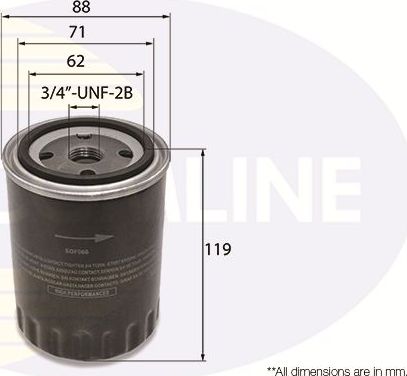 Масляный фильтр Comline. Артикул EOF066