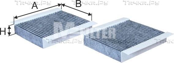 Салонный фильтр MFilter. Артикул K 9039C-2