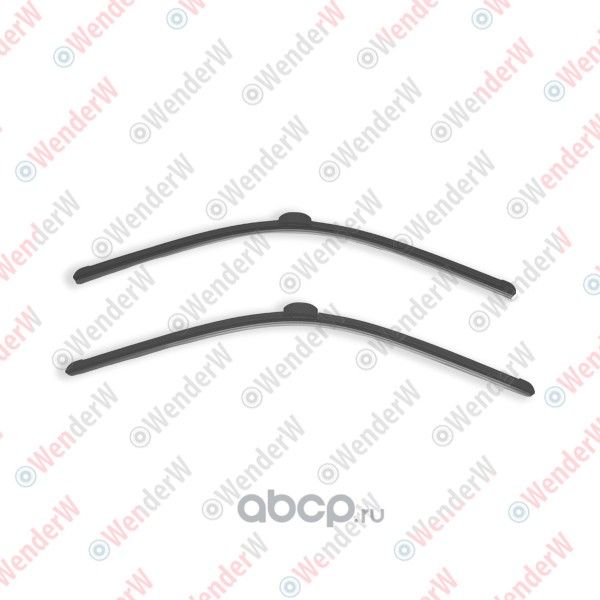 ЩЕТКА СТЕКЛООЧИСТИТЕЛЯ БЕСКАРКАСНАЯ ЛЕВАЯ, ПРАВАЯ (комплект-2шт.) 670мм Х 670мм (Wenderw). Артикул WECHE030