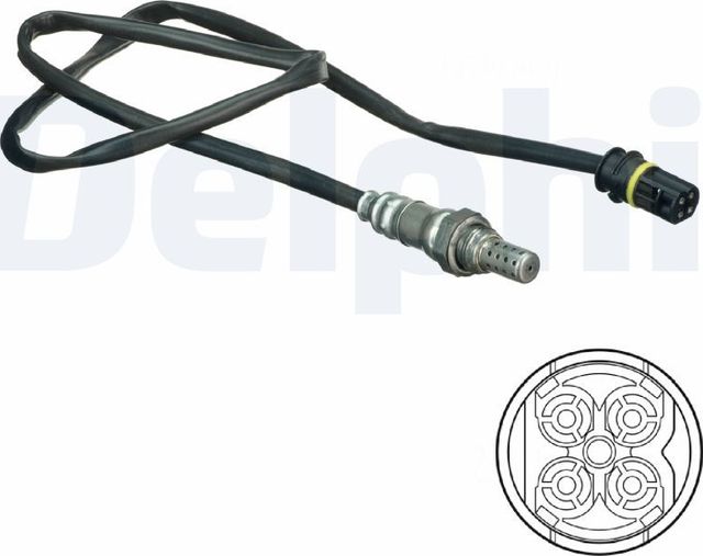 Лямбда-зонд (кислородный датчик) Delphi. Артикул ES20174-12B1