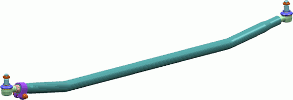 Рулевая тяга поперечная Lemforder для Mercedes-Benz Actros MP4 2011-2019. Артикул 37258 01