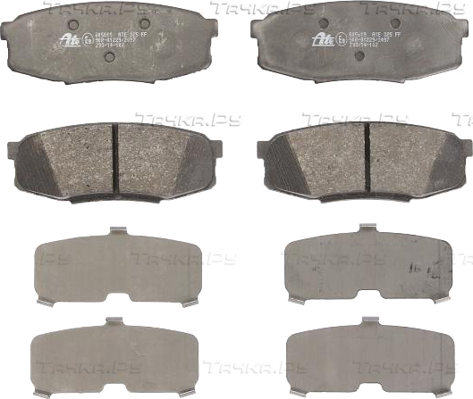 Тормозные колодки ATE задние для Toyota Sequoia II 2007-2026. Артикул 13.0460-5619.2