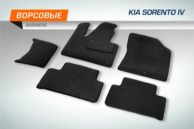 Коврики AutoFlex для салона Kia Sorento IV (5/7 мест) 2020-2026. Артикул 5280401