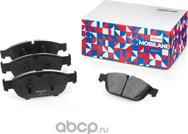 Колодки тормозные дисковые передние (4 шт.) с п/шум. пласт. AUDI A6 C7 (4G2, 4GC (Mobiland). Артикул 429101590