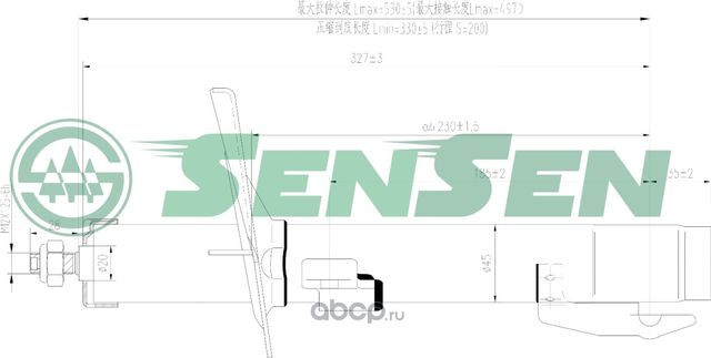 АМОРТИЗАТОР ПЕРЕДНИЙ МОСТ /RENAULT, GRAND SCENIC II (JM0/1_), SCENIC I (Sensen). Артикул 42130691