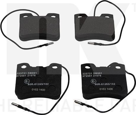 Тормозные колодки NK. Артикул 223721