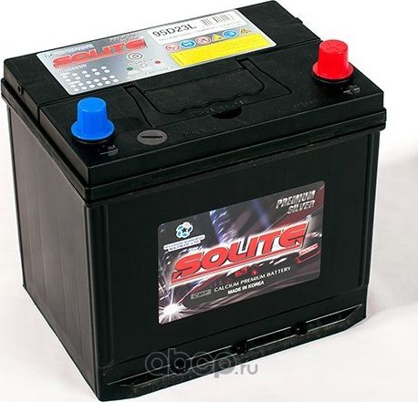 85 А.ч. Solite Silver (95D23L) обр. пол., АЗИЯ, нижн. крепл., 630 A/EN (232x173x Solite. Артикул 95D23LBH