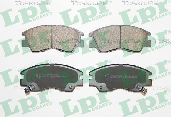 Тормозные колодки LPR передние для Mitsubishi L300 II 1986-2004. Артикул 05P315