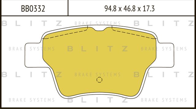 Колодки тормозные дисковые | перед | (Blitz) Blitz. Артикул BB0332