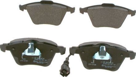 Тормозные колодки Bosch (Low-Metallic) передние для Audi A3 II (8P) 2003-2005. Артикул 0 986 494 103