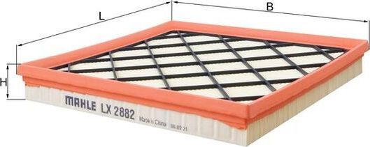 Воздушный фильтр Mahle-Knecht. Артикул LX 2882