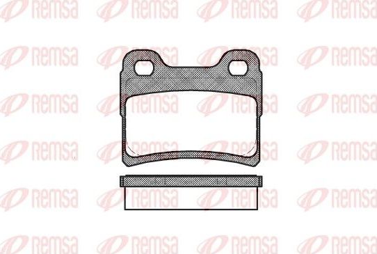 Тормозные колодки Remsa. Артикул 0417.10