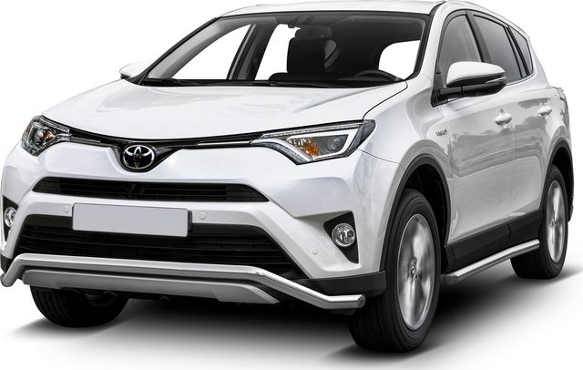 Защита Rival переднего бампера d57 волна для Toyota Rav4 CA40 рестайлинг 2015-2019. Артикул R.5718.002