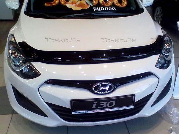 Дефлектор SIM для капота Hyundai i30 II 2012-2026. Артикул SHYI301212