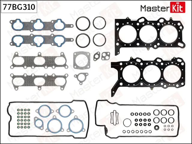 Комплект прокладок ГБЦ (Master KIT). Артикул 77BG310