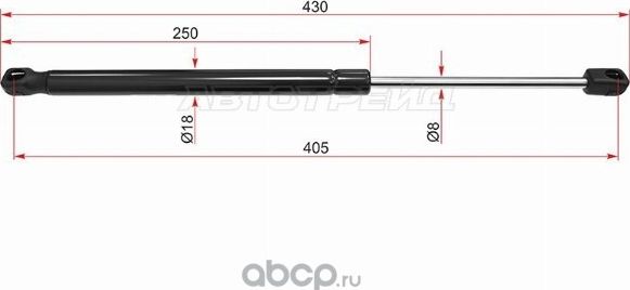 АМОРТИЗАТОР КРЫШКИ БАГАЖНИКА KIA CEE D 12- (SAT). Артикул ST81770A2000