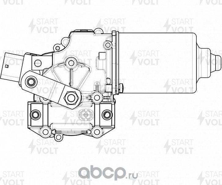 Мотор стеклоочистителя (моторчик дворников) StartVOLT. Артикул VWF 1517