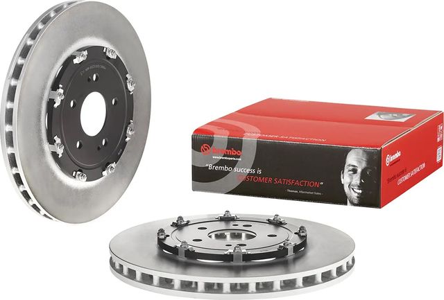 Тормозной диск Brembo Two-Piece Floating передний для Mitsubishi Lancer X 2008-2015. Артикул 09.A193.13