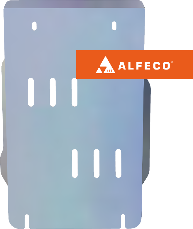 Защита алюминиевая Alfeco для КПП и раздатки Audi Q7 I 2009-2014. Артикул ALF.30.22al