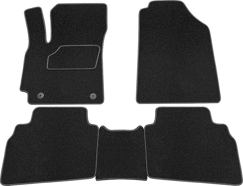 Коврики Rezkon ворсовые для салона Kia Seltos 2020-2026. Артикул 2521050100