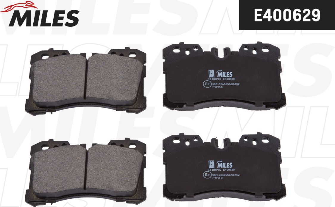 Тормозные колодки Miles (Low-Metallic). Артикул E400629