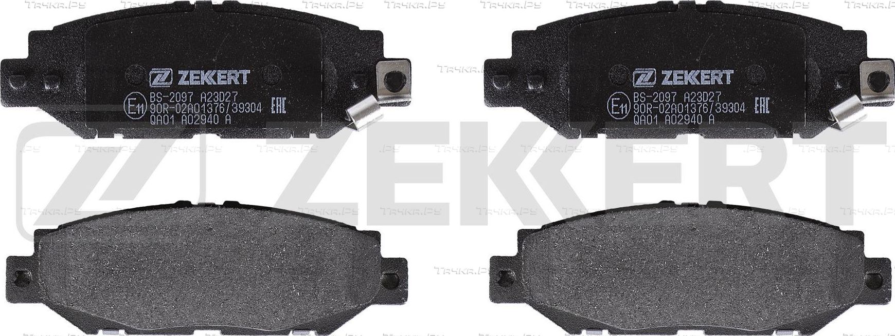 Тормозные колодки Zekkert задние для Toyota Cresta V (X100) 1996-1998. Артикул BS-2097