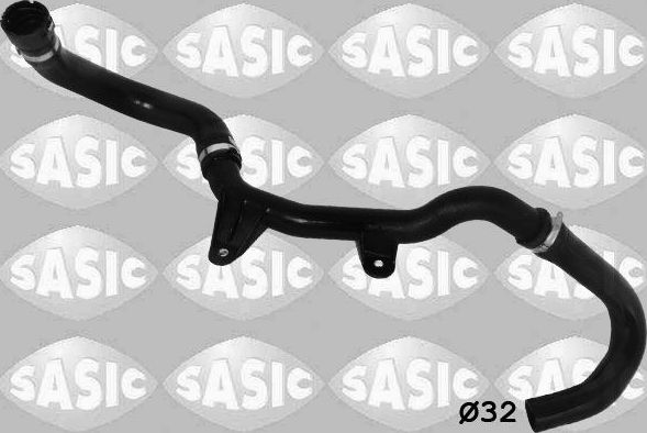 Патрубок системы охлаждения (радиатора) Sasic верхний для Citroen Jumper II 2006-2026. Артикул 3400055