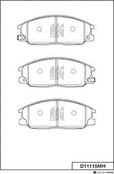 Тормозные колодки MK Kashiyama. Артикул D11115MH