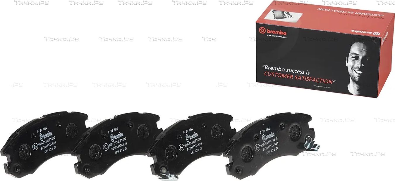 Тормозные колодки Brembo PRIME LINE передние для Subaru Legacy II 1994-1999. Артикул P 78 004