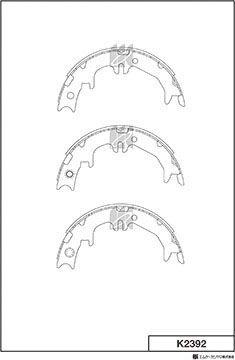 Тормозные колодки MK Kashiyama. Артикул K2392