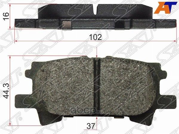 Колодки тормозные RR TOYOTA HARRIER,LEXUS RX330,35 (SAT). Артикул ST0446648060