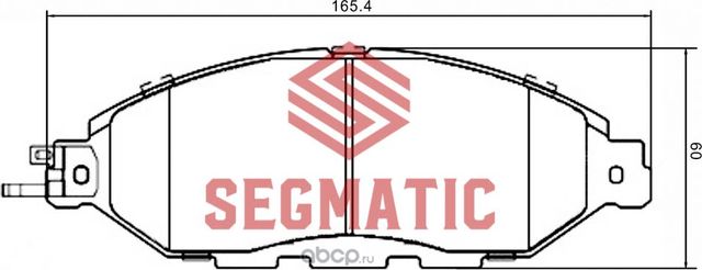 SGBP2628 Колодка торм диск пер Nissan Pathfinder 3.5 2013-, Murano 3.5 2014-Infi (Segmatic) Segmatic. Артикул SGBP2628