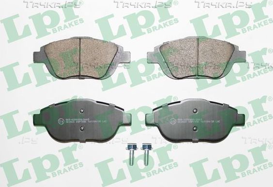 Тормозные колодки LPR передние для Citroen DS3 I 2009-2015. Артикул 05P1590