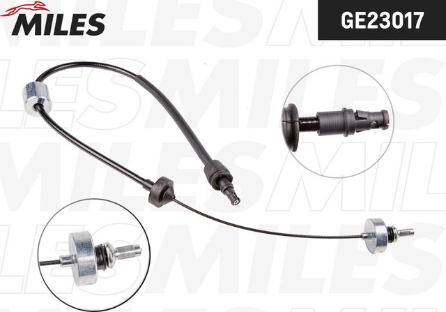 Трос управления сцеплением RENAULT KANGOO 1.2-1.9D 97-09 (Miles) Miles. Артикул GE23017