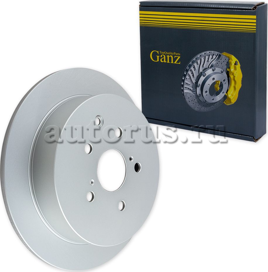 Диск тормозной задний с покрытием (Ganz). Артикул GIJ06102