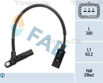 Датчик положения распредвала FAE для Peugeot Partner II 2010-2018. Артикул 79381