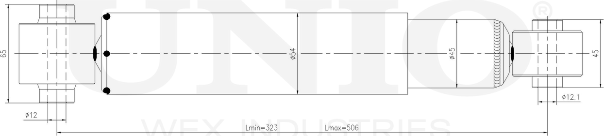 Амортизатор подвески (Unio). Артикул SAB-10777