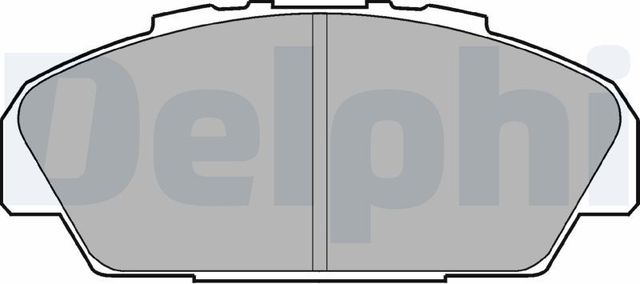 Тормозные колодки Delphi передние для Honda Accord IV 1990-1993. Артикул LP949