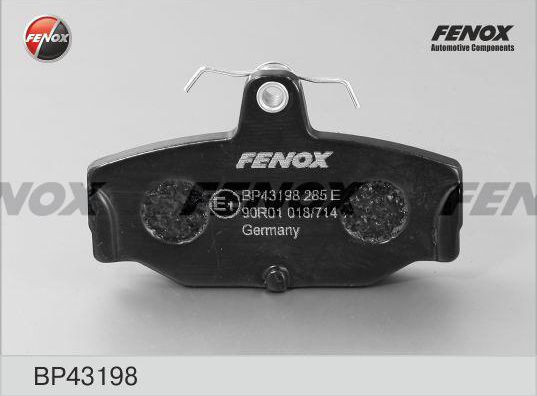 Тормозные колодки Fenox задние для AC Cobra IV 1990-2001. Артикул BP43198