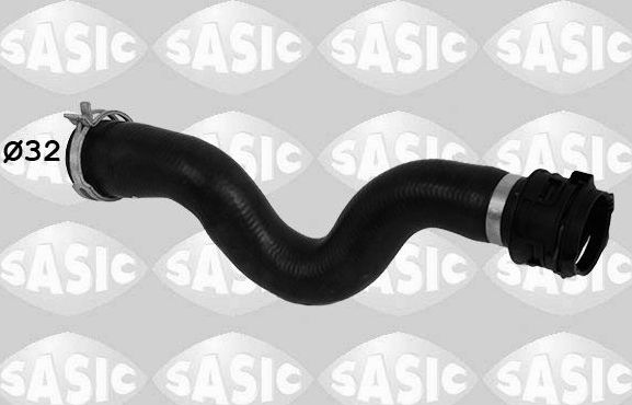 Патрубок радиатора (системы охлаждения) Sasic правый верхний для Citroen DS3 I 2013-2015. Артикул 3400266