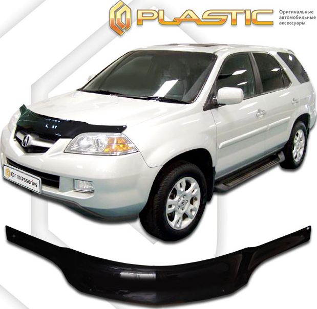 Дефлектор СА Пластик для капота (Classic черный) Acura MDX II 2006-2009. Артикул 2010010106041
