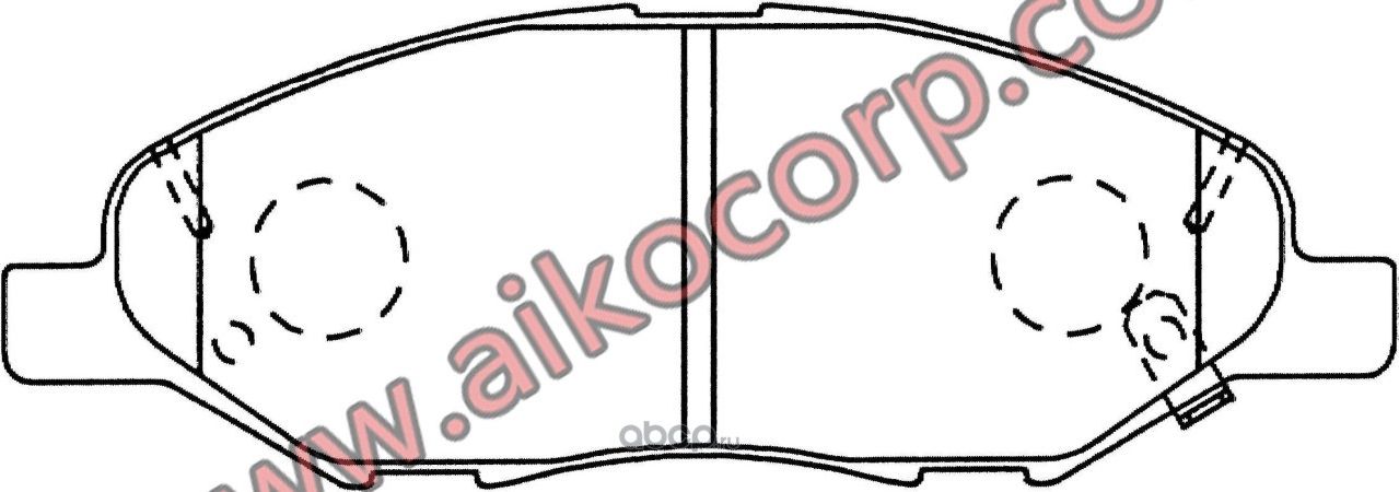 Колодки NISSAN Tiida C11 (2005-) / LADA Vesta NG (2023-) передние (Aiko). Артикул PF2452